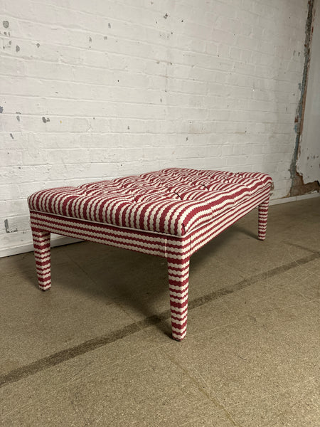 Sarah Buttoned Coffee Table Ottoman