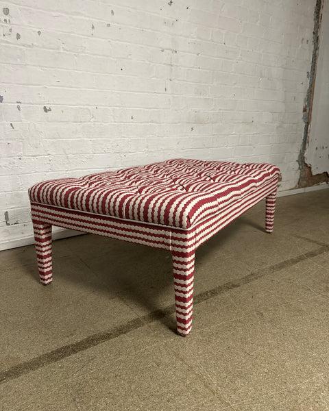 Sarah Buttoned Coffee Table Ottoman