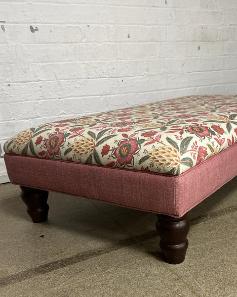 Bryher ottoman in Schumacher Chintz Multi