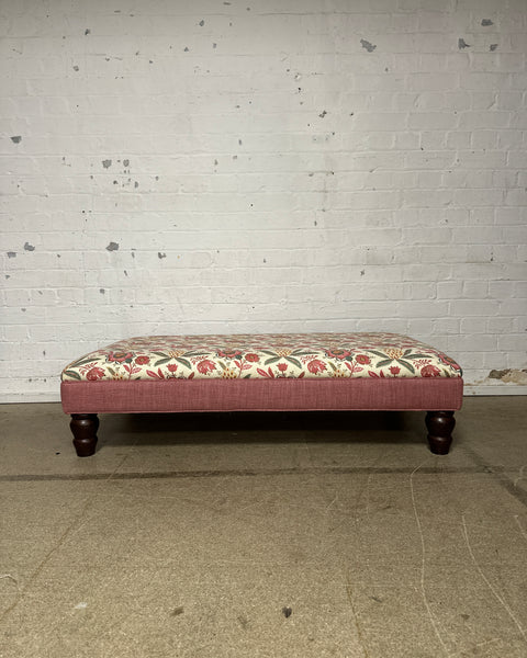 Bryher ottoman in Schumacher Chintz Multi