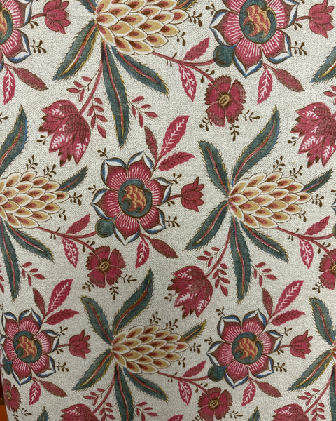 Bryher ottoman in Schumacher Chintz Multi