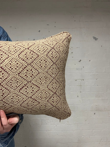 Bolster Cushion 90x35cm in Guy Goodfellow Athena in raspberry