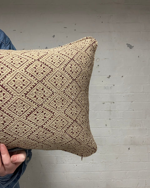 Bolster Cushion 90x35cm in Guy Goodfellow Athena in raspberry