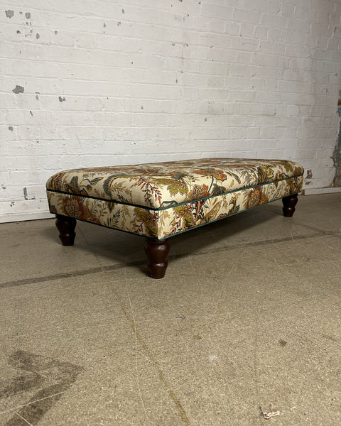 Bryher ottoman in Schumacher Sandoway vine Multi