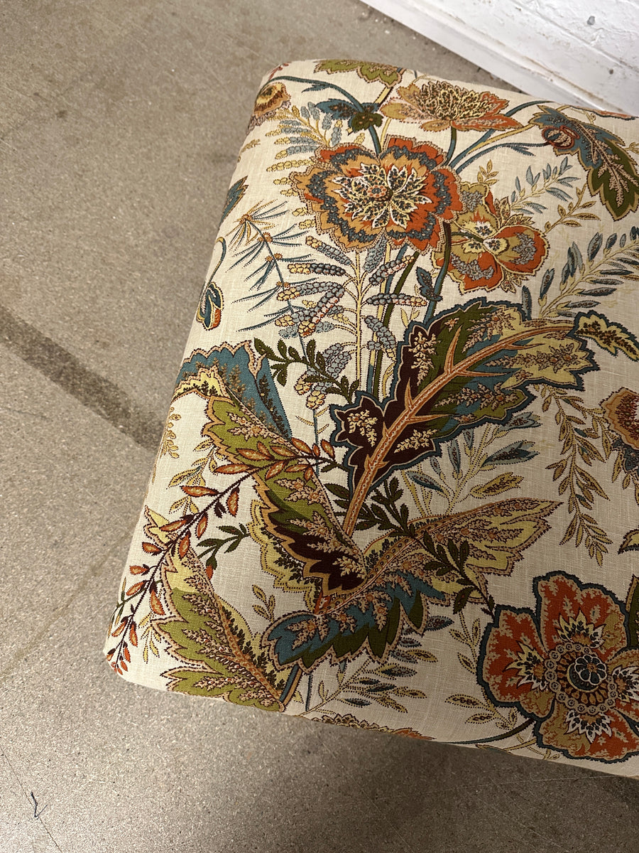 Bryher ottoman in Schumacher Sandoway vine Multi