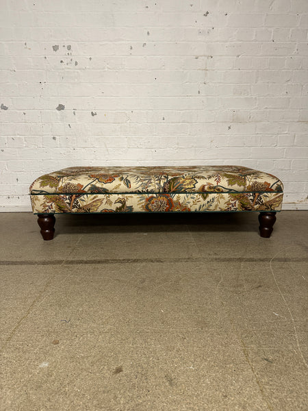 Bryher ottoman in Schumacher Sandoway vine Multi