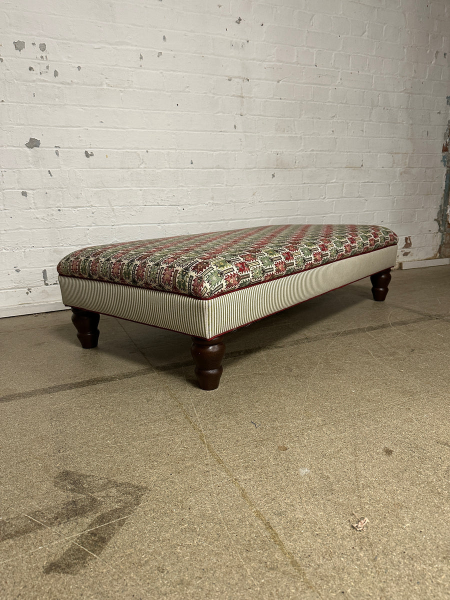 Bryher ottoman in Anatolia Verdigris Multi