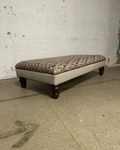 Bryher ottoman in Anatolia Verdigris Multi