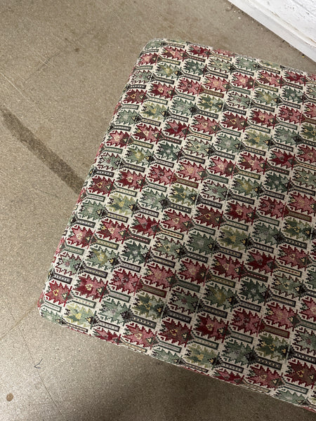 Bryher ottoman in Anatolia Verdigris Multi