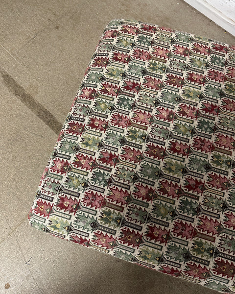 Bryher ottoman in Anatolia Verdigris Multi