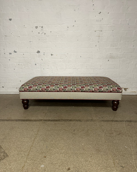 Bryher ottoman in Anatolia Verdigris Multi