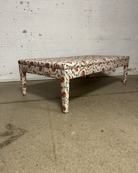 Honey Ottoman in Penny Morrison Carnation Flowers Multi