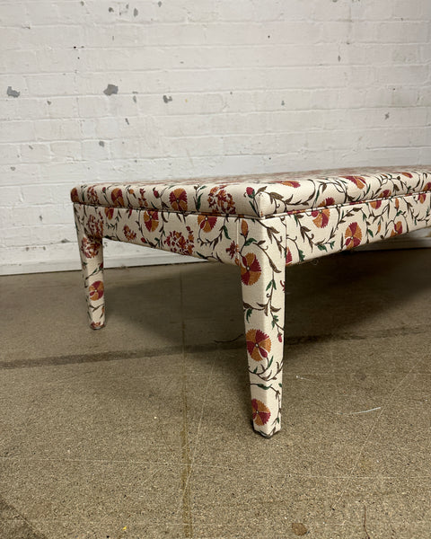 Honey Ottoman in Penny Morrison Carnation Flowers Multi