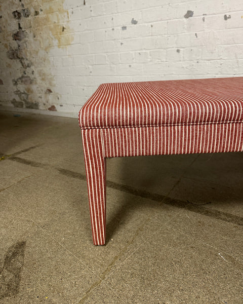 Fermoie Poulton Stripe - Honey ottoman