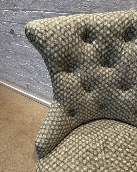 Selma Office Chair in Fermoie Wicker Green