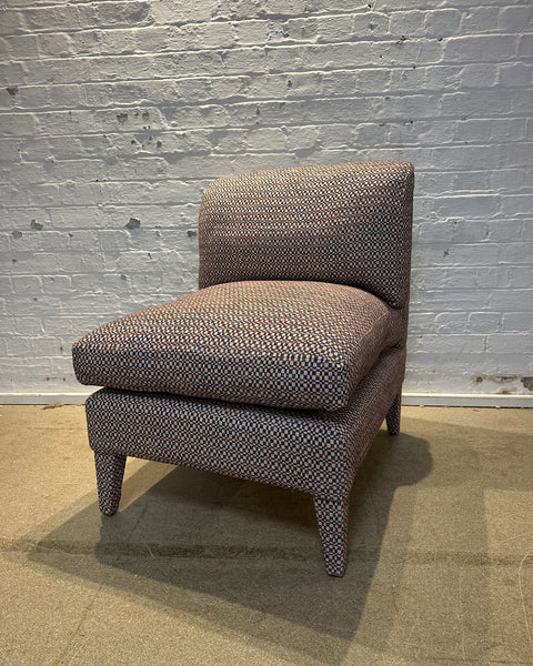 Nikki Slipper Chair in GP&J Baker Hopton red/blue