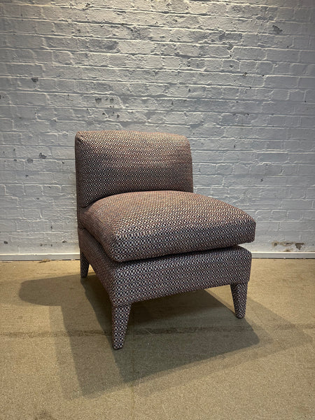 Nikki Slipper Chair in GP&J Baker Hopton red/blue