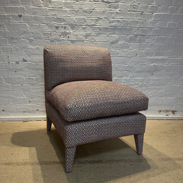 Nikki Slipper Chair in GP&J Baker Hopton red/blue