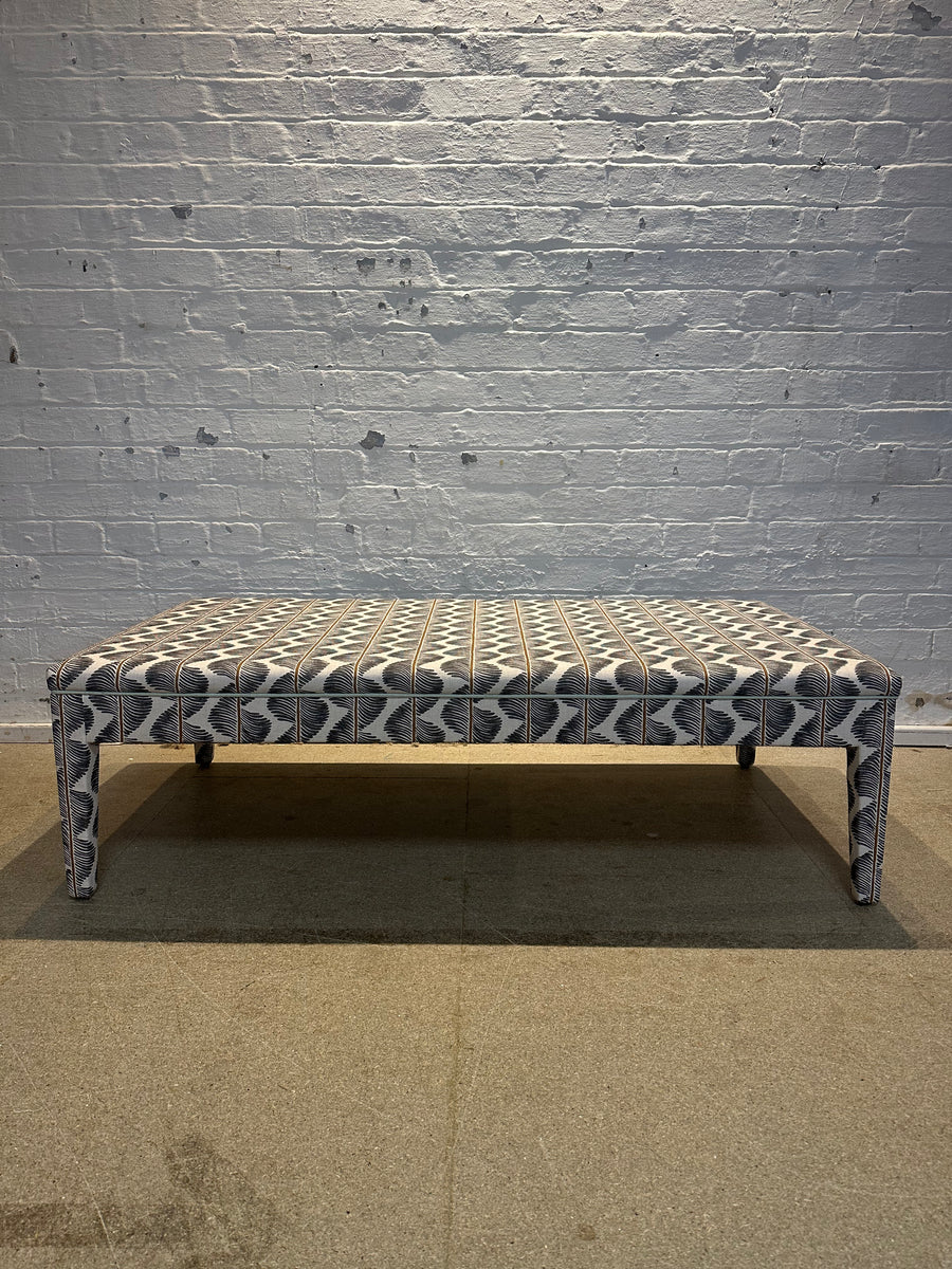 Honey ottoman in Romo Aubin in Chia
