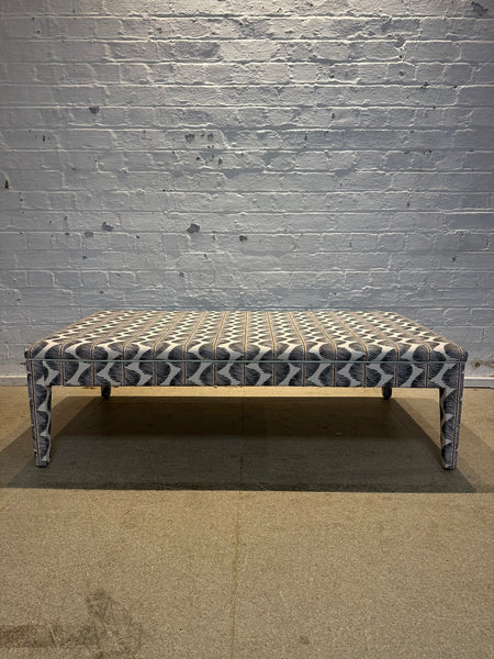 Honey ottoman in Romo Aubin in Chia