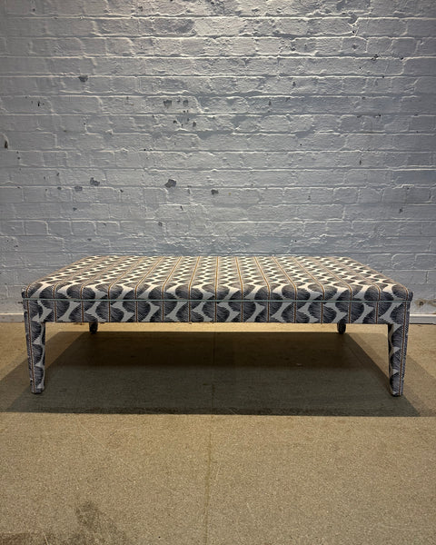 Honey ottoman in Romo Aubin in Chia