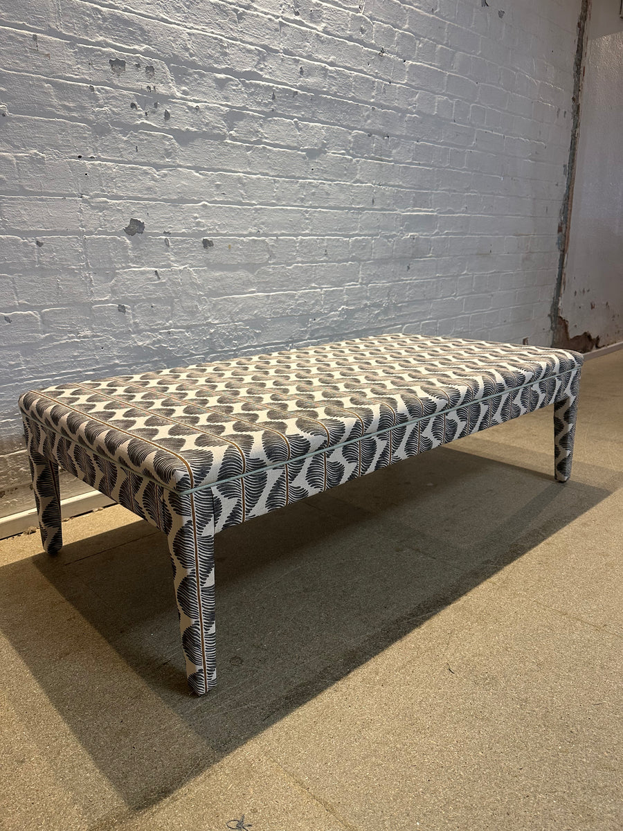 Honey ottoman in Romo Aubin in Chia