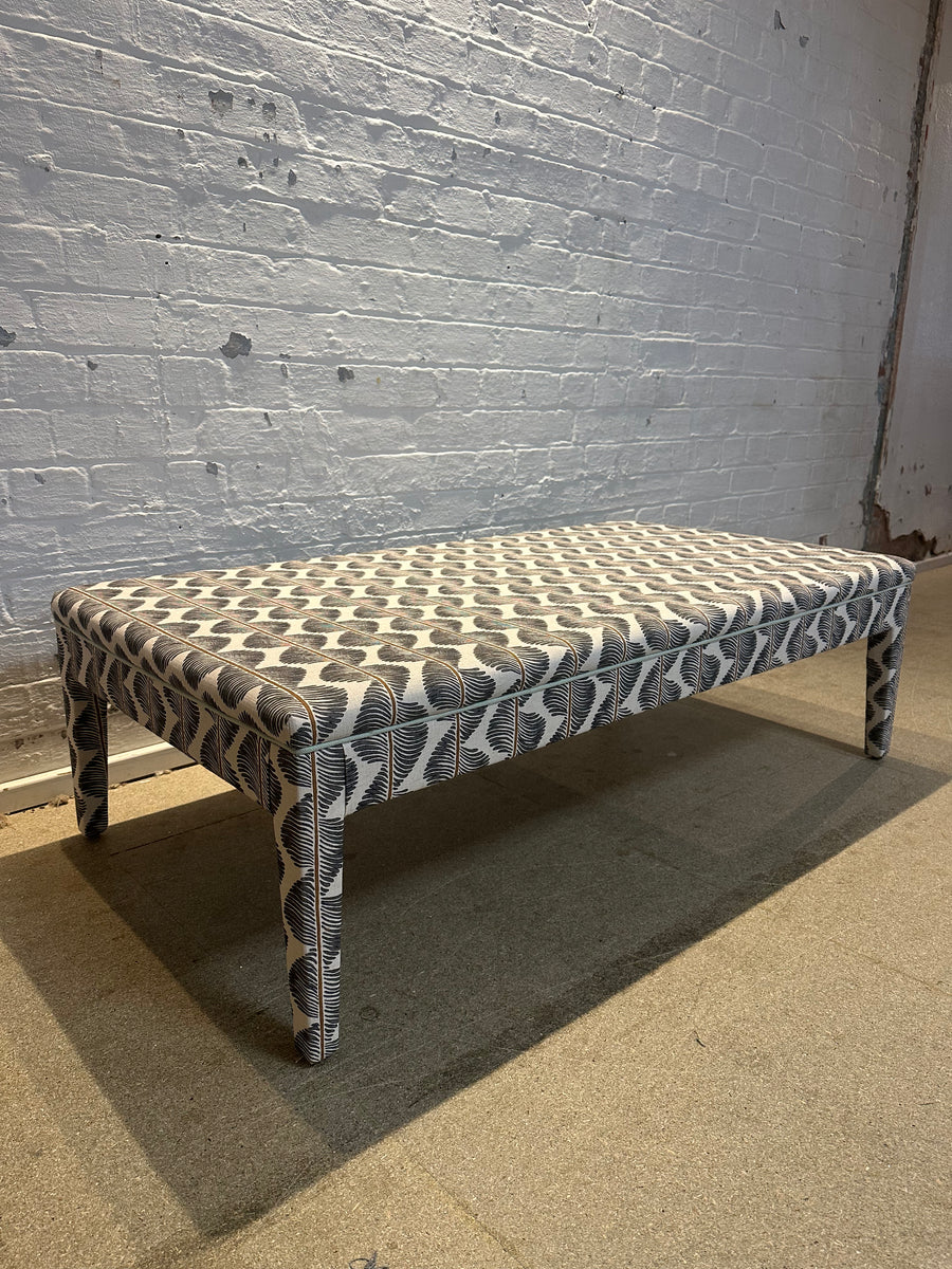 Honey ottoman in Romo Aubin in Chia