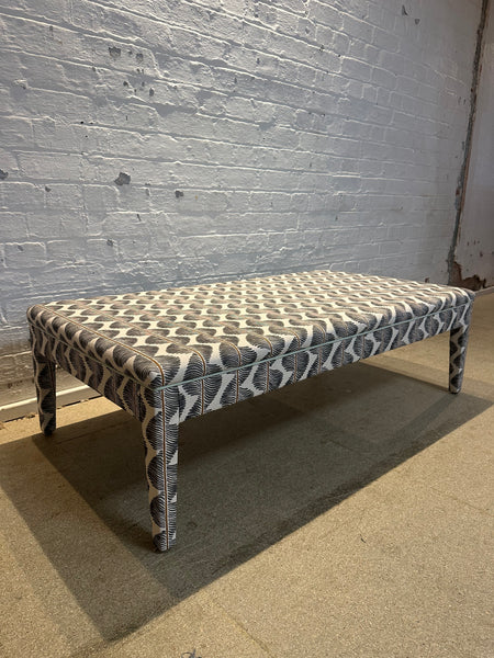 Honey ottoman in Romo Aubin in Chia