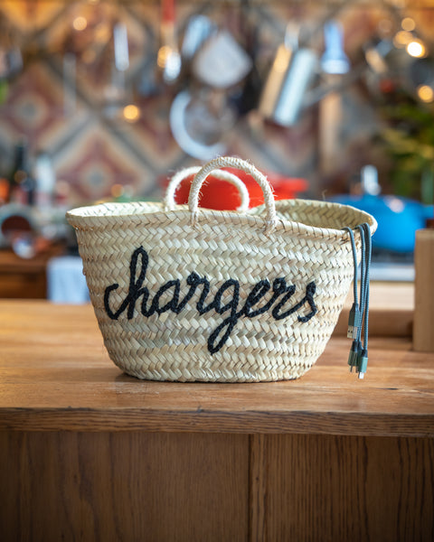 Handmade & Hand Embroidered Charger Basket