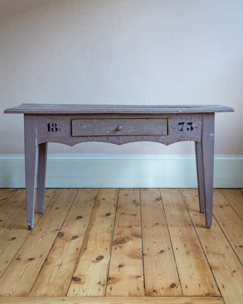 Distressed French Painted Console Table