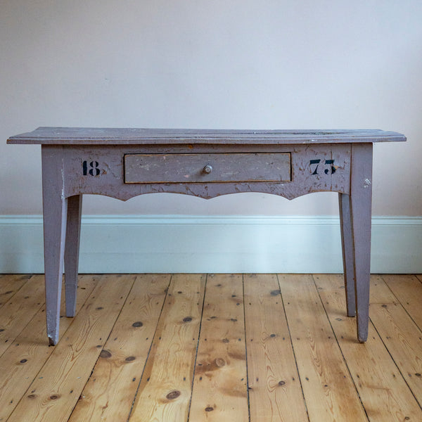 Distressed French Painted Console Table