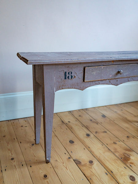 Distressed French Painted Console Table