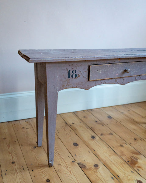 Distressed French Painted Console Table