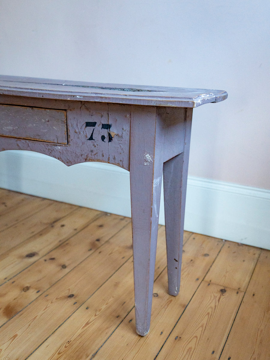 Distressed French Painted Console Table