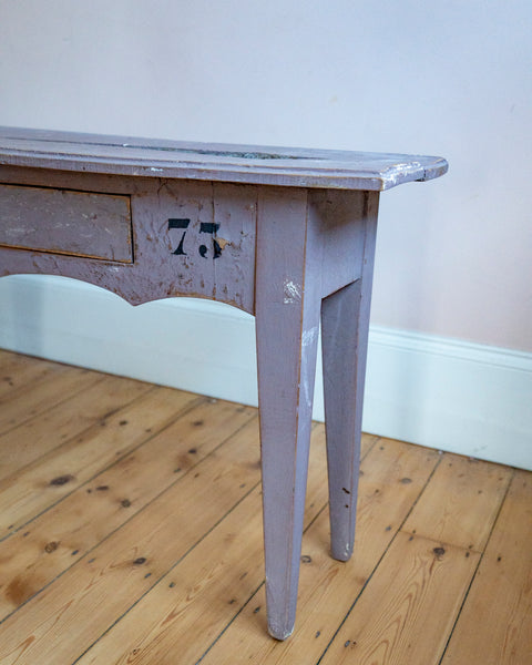 Distressed French Painted Console Table