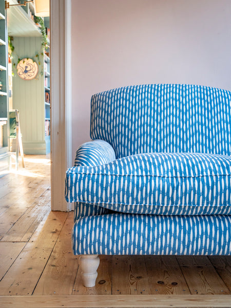 Handmade British Sofa in a colourful home