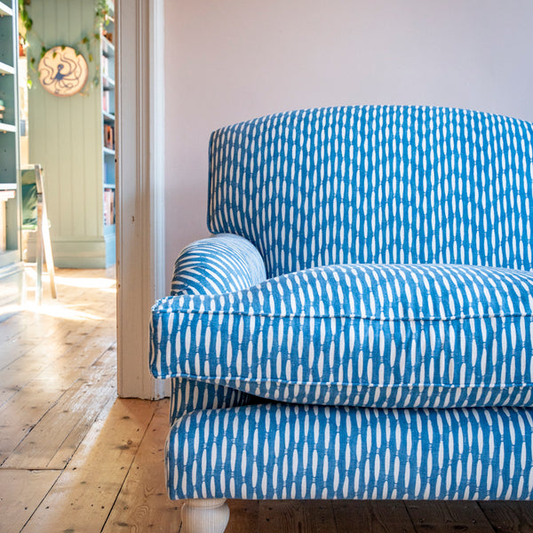 Handmade British Sofa in a colourful home