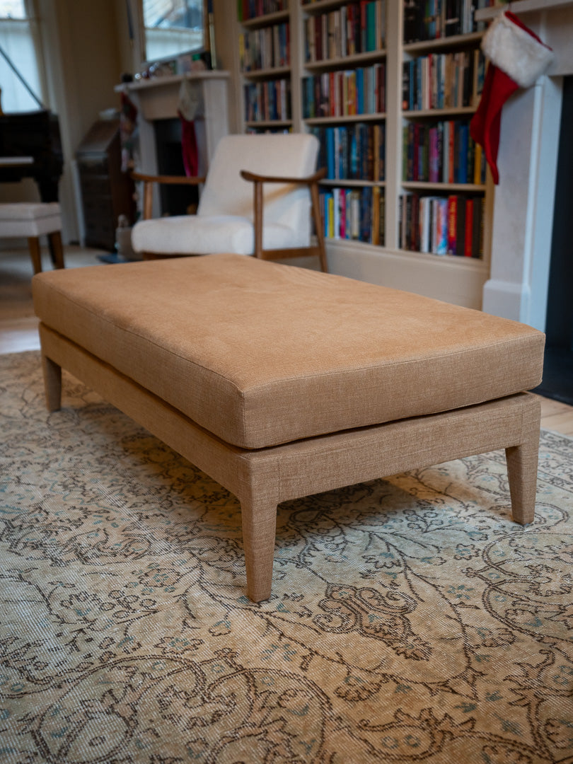 Custom Honey Lux Ottoman