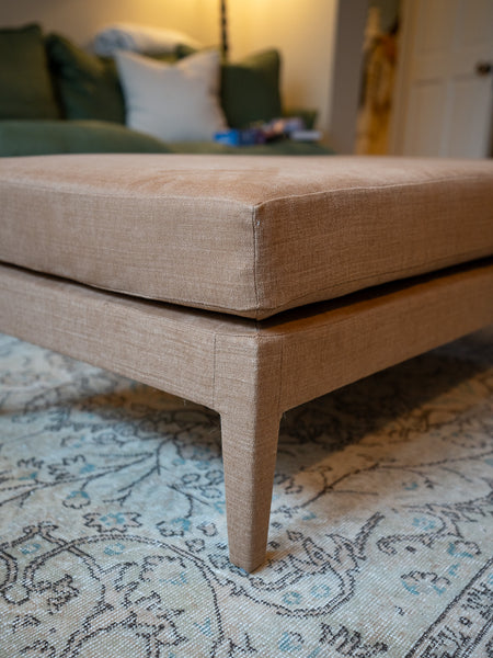 Custom Honey Lux Ottoman