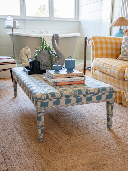 Bespoke Honey Upholstered Coffee Table Ottoman