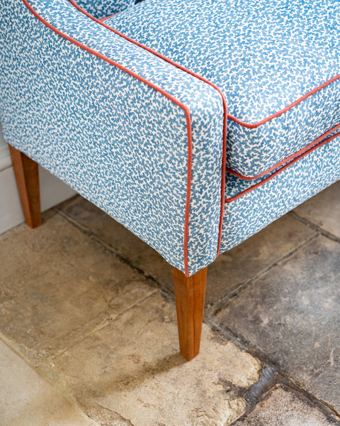 182cm Thea Banquette in Romo, Junie Boathouse Blue