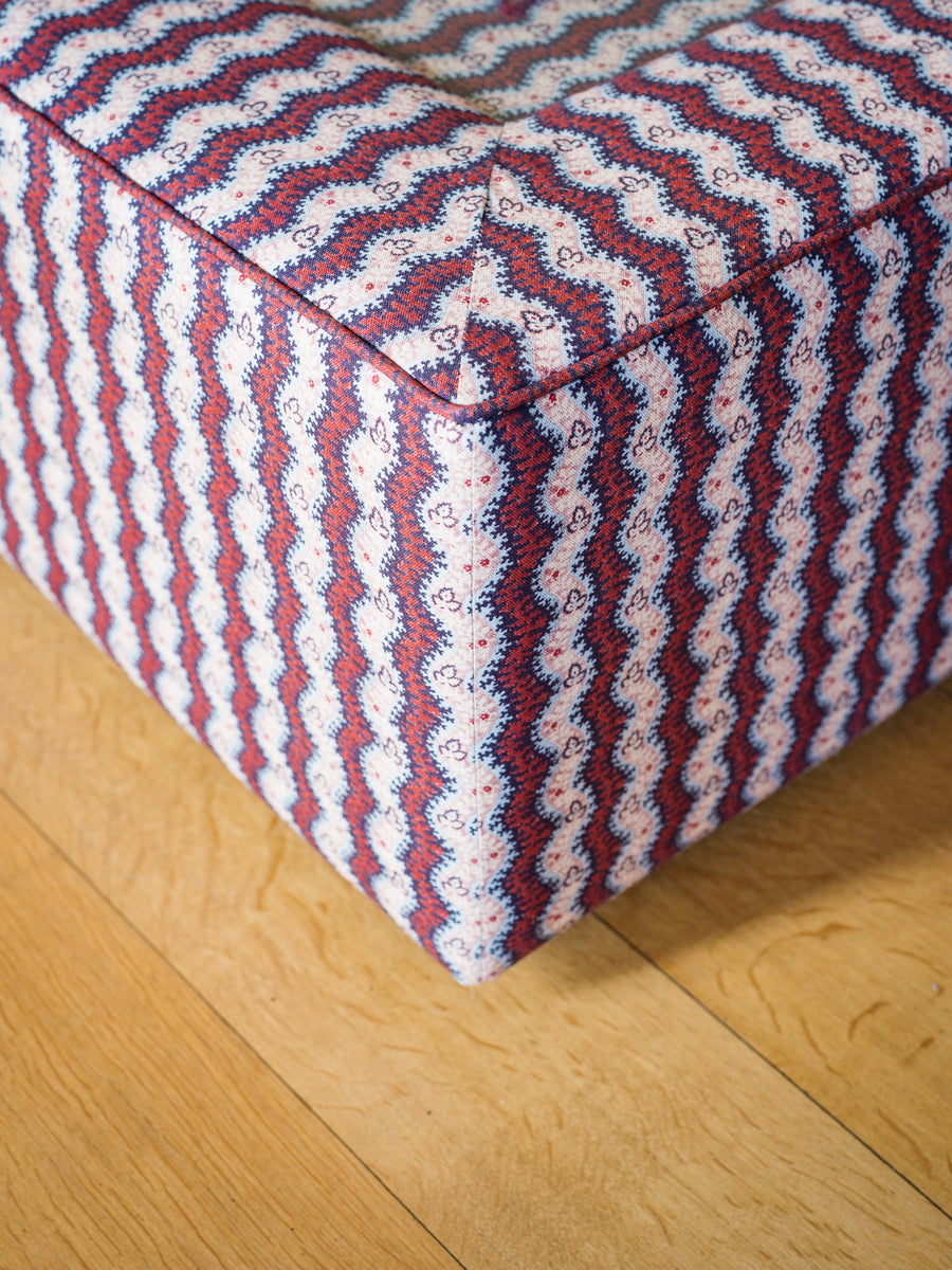 Esmae glass top Ottoman