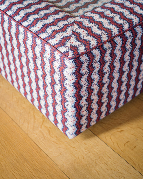 Esmae glass top Ottoman
