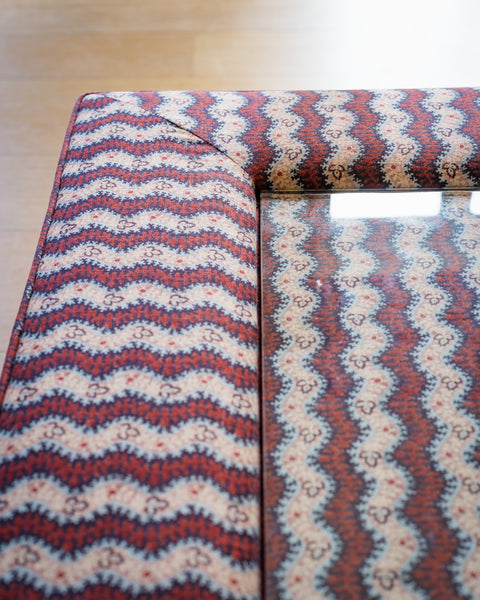 Esmae glass top Ottoman
