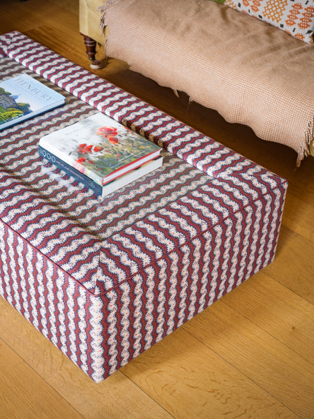 Esmae glass top Ottoman