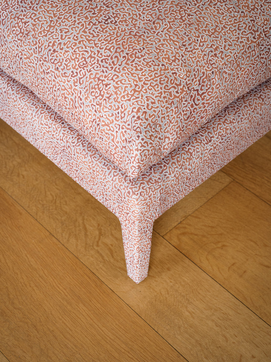 Evie ottoman in Franquemont Java in Rust