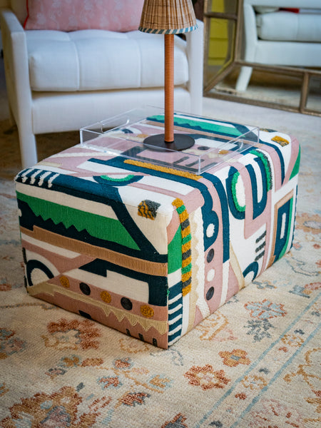 Bespoke Lauren Cube Ottoman Footstool