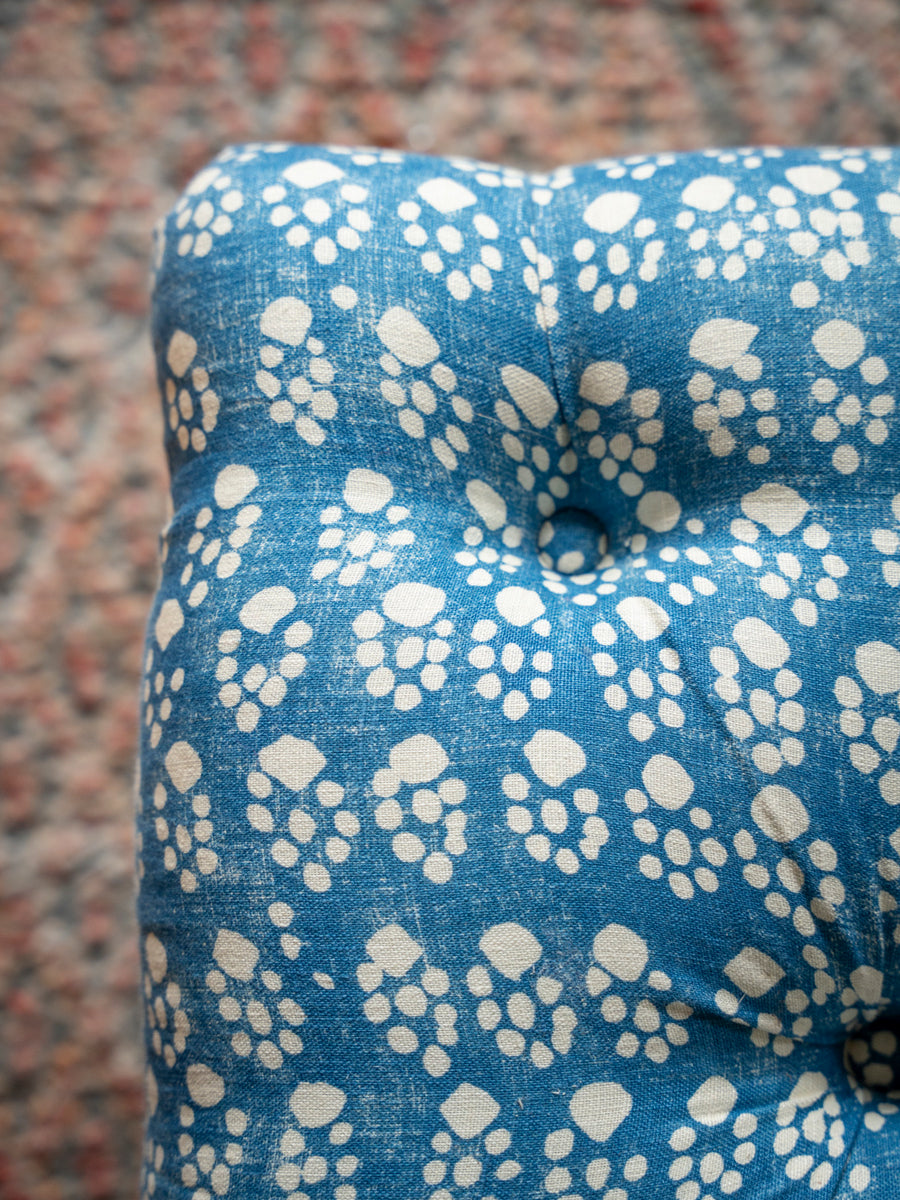 Bespoke Rebecca Buttoned Ottoman Footstool In Any Fabric