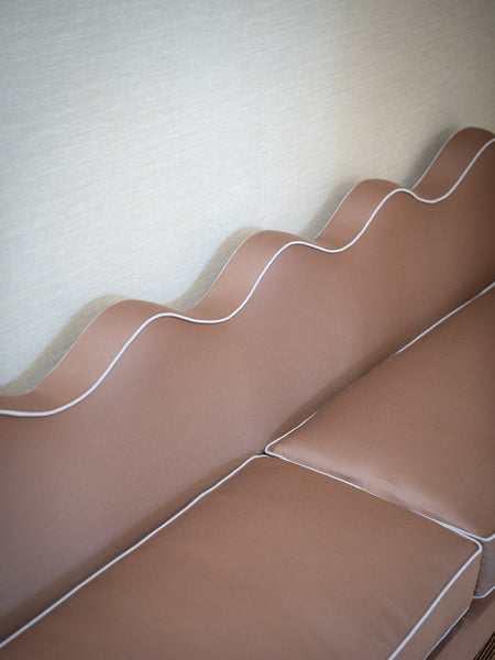 Lila Wavy Back Banquette