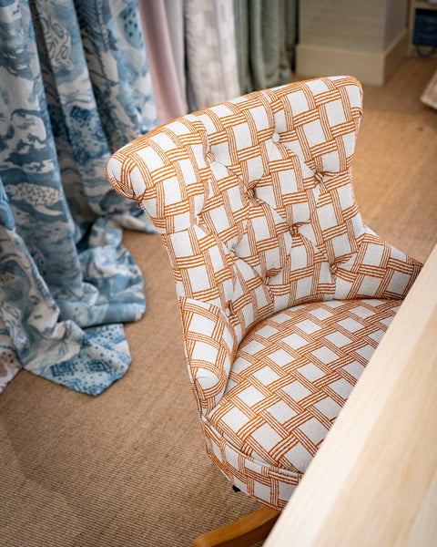 Selma Office Chair in Jim Thompson Cestino henna